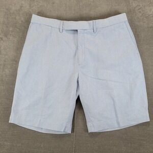 Ralph Lauren New York Vintage Shorts Flat Front‎ Chino Blue Size 36